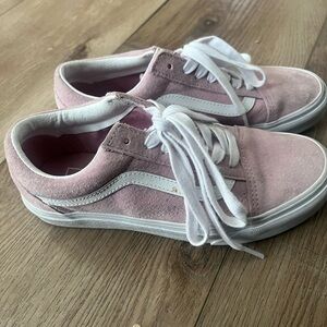 Vans pink/white sneaker.  Size 7